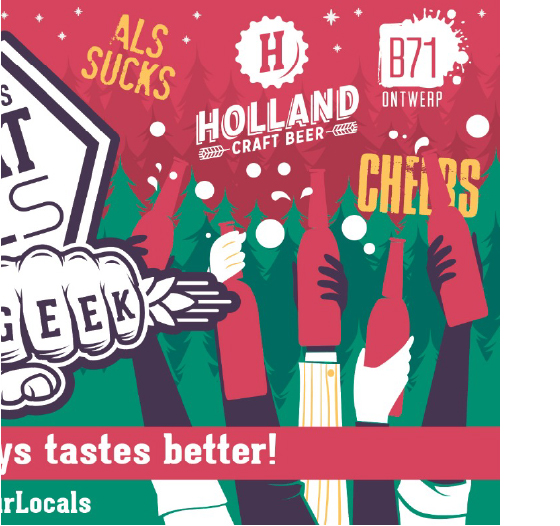 Sticker voor op grote kartonnendoos